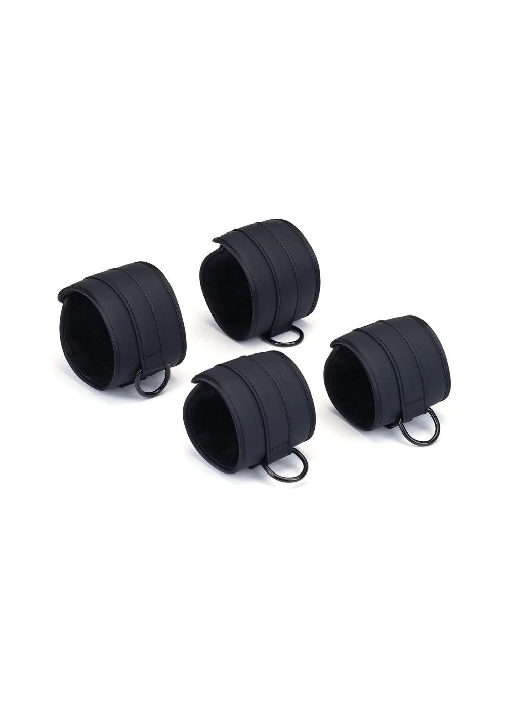 Liebe Seele Vegan Fetish Under Bed Restraint Complete Set with Cuffs — flat lay
