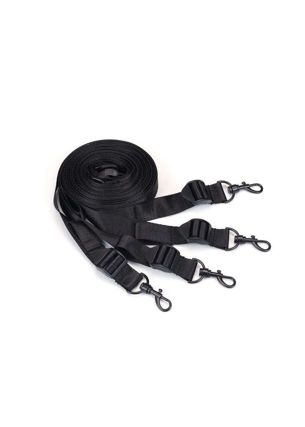 Liebe Seele Vegan Fetish Under Bed Restraint Complete Set with Cuffs — flat lay