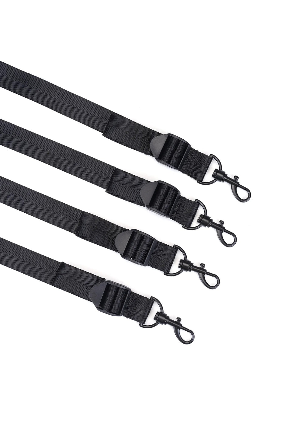 Liebe Seele Vegan Fetish Under Bed Restraint Complete Set with Cuffs — flat lay
