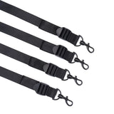 Liebe Seele Vegan Fetish Faux Leather Under Mattress Restraint Set in Black — flat lay