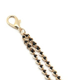 Liebe Seele Black Bead Chains and Nipple Clamps (Gold) | BDSM Bedroom Fun