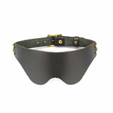 Liebe Seele Leather Blindfold (Black) | Bondage, Bedroom Fun | Avec Amour Lingerie
