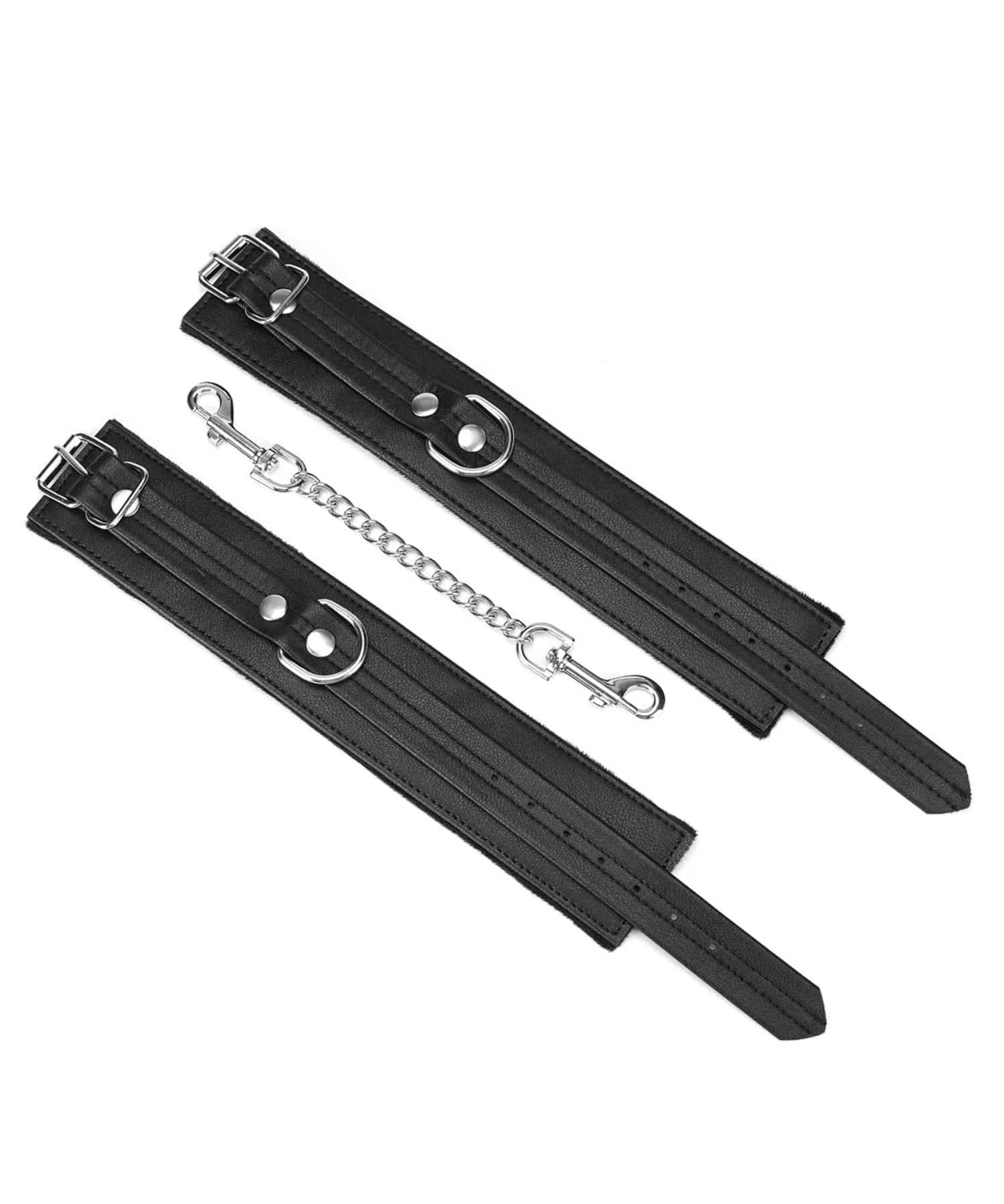Liebe Seele Bond Leather Ankle Cuffs | Bondage, BDSM Bedroom Fun | Avec Amour Lingerie