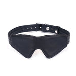 Liebe Seele Bond Leather Blindfold (Black) | Avec Amour Leather Accessories