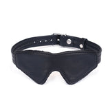 Liebe Seele Bond Leather Blindfold (Black) | Avec Amour Leather Accessories
