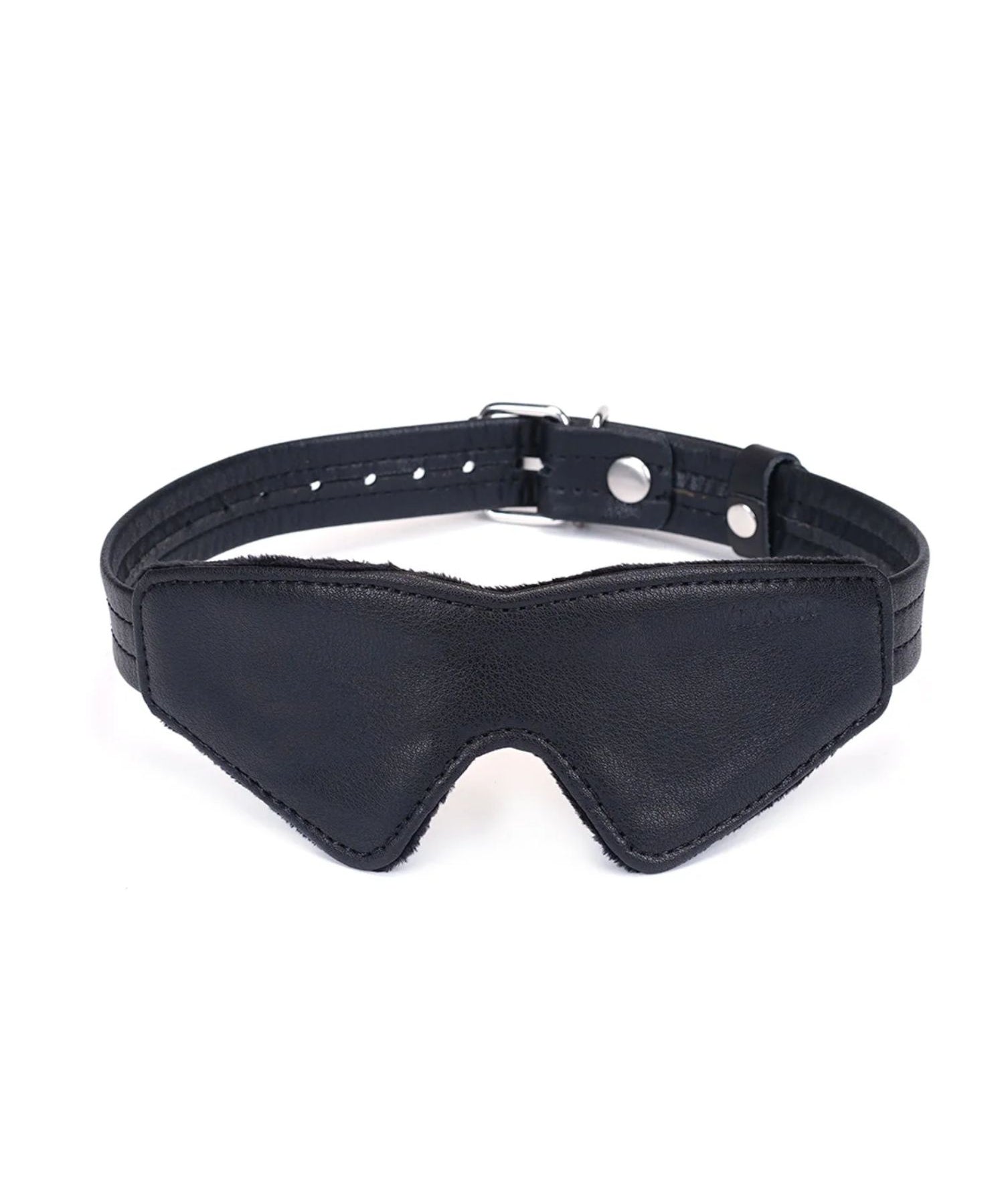 Liebe Seele Bond Leather Blindfold (Black) | Avec Amour Leather Accessories