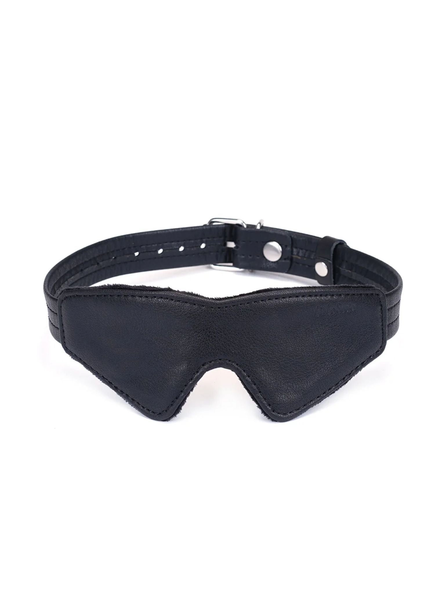 Liebe Seele Bond Leather Blindfold (Black) | Avec Amour Leather Accessories