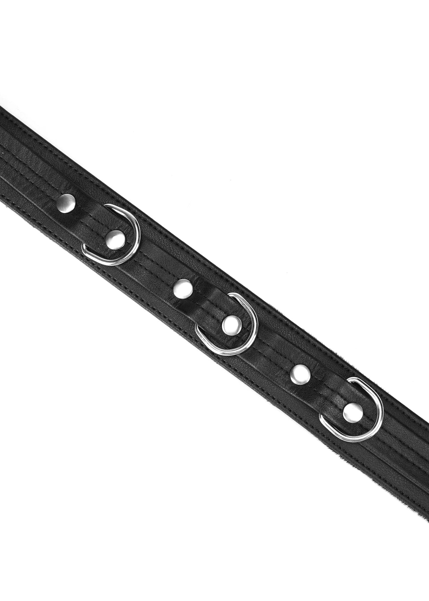 Liebe Seele Leather Collar with Leash (Black) | Avec Amour
