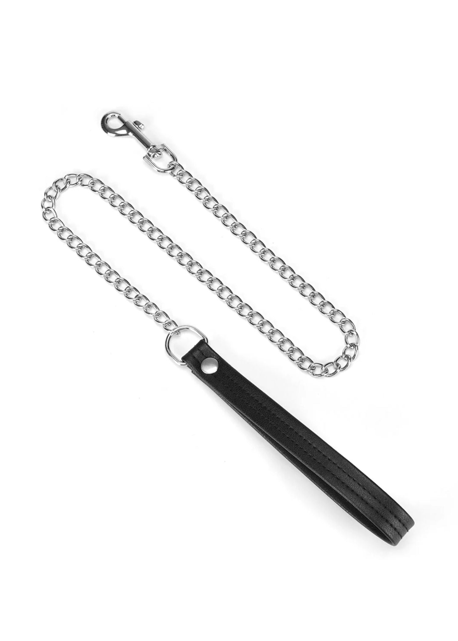 Liebe Seele Leather Collar with Leash (Black) | Avec Amour