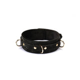 Boudoir Amor Vegan Leather Collar with Leash (Black)