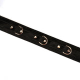 Boudoir Amor Vegan Leather Collar with Leash (Black)