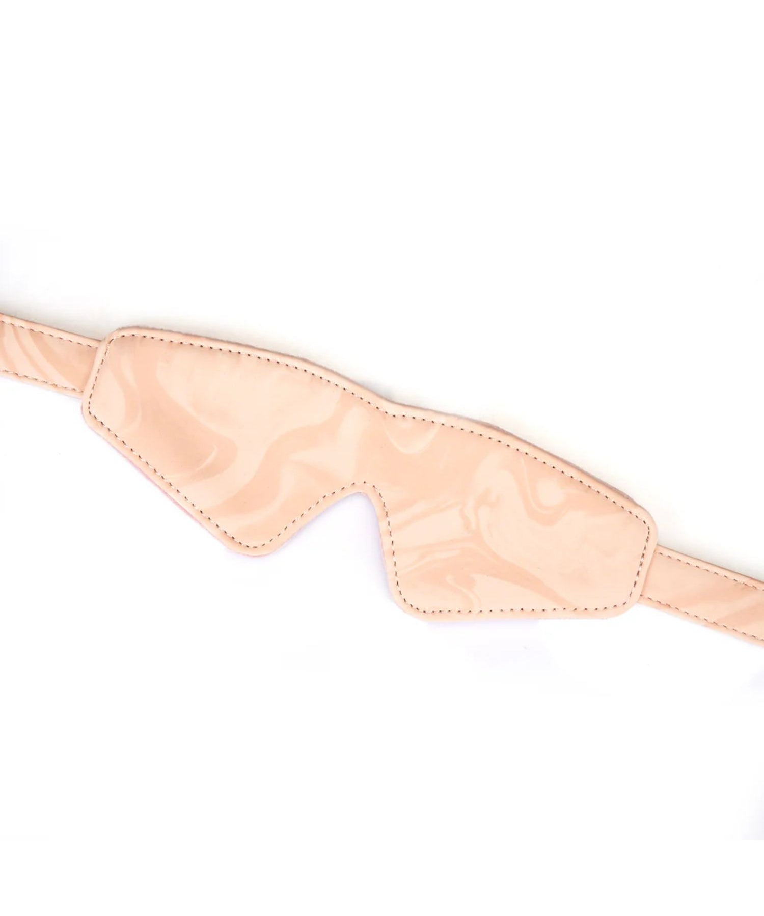 Liebe Seele Boudoir Amor Vegan Leather Blindfold Eyemask (Pink) | Avec Amour Lingerie