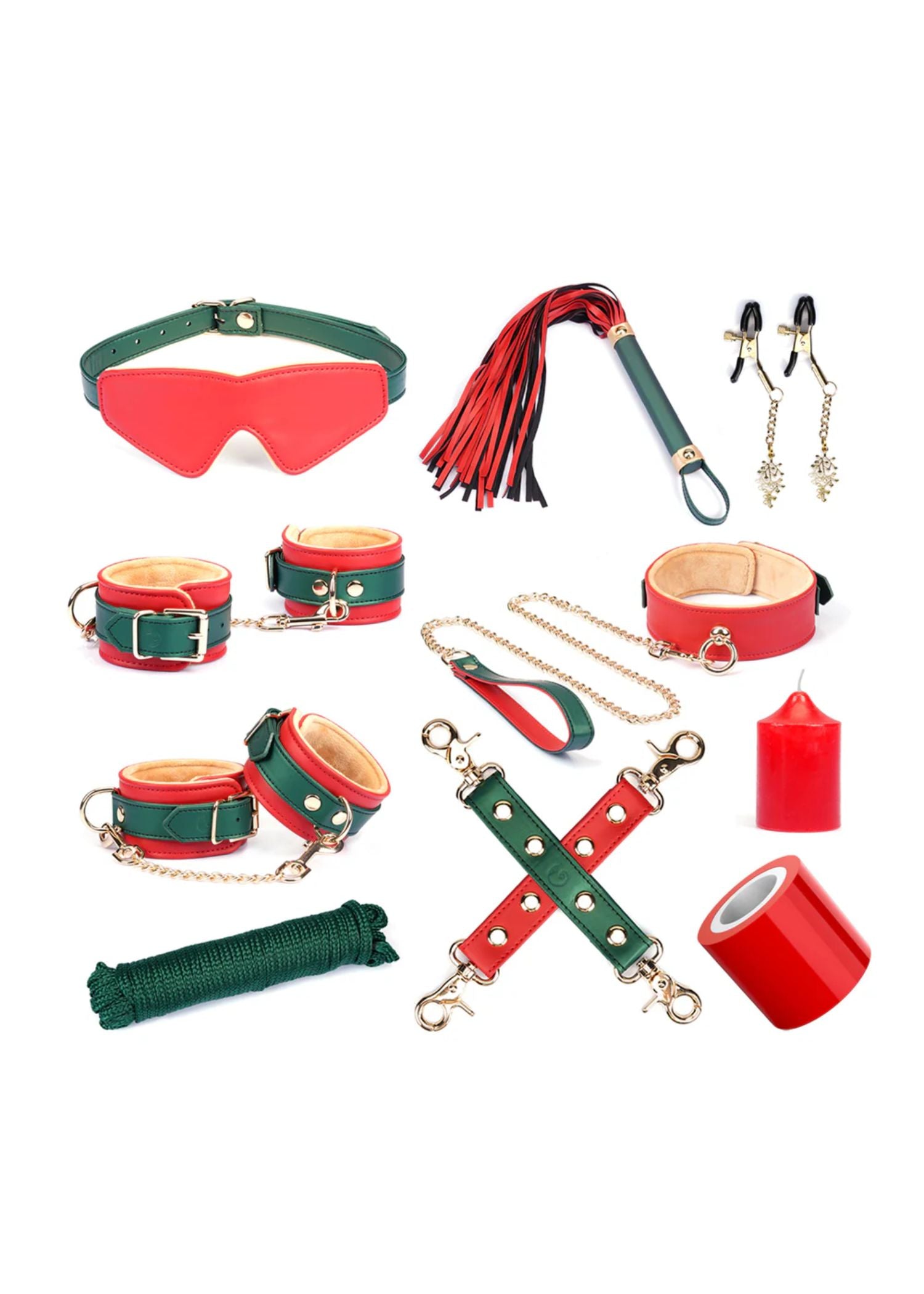 Liebe Seele Christmas 10 Piece Bondage Restraint Kit (Gift Box Set) | Avec Amour Lingerie