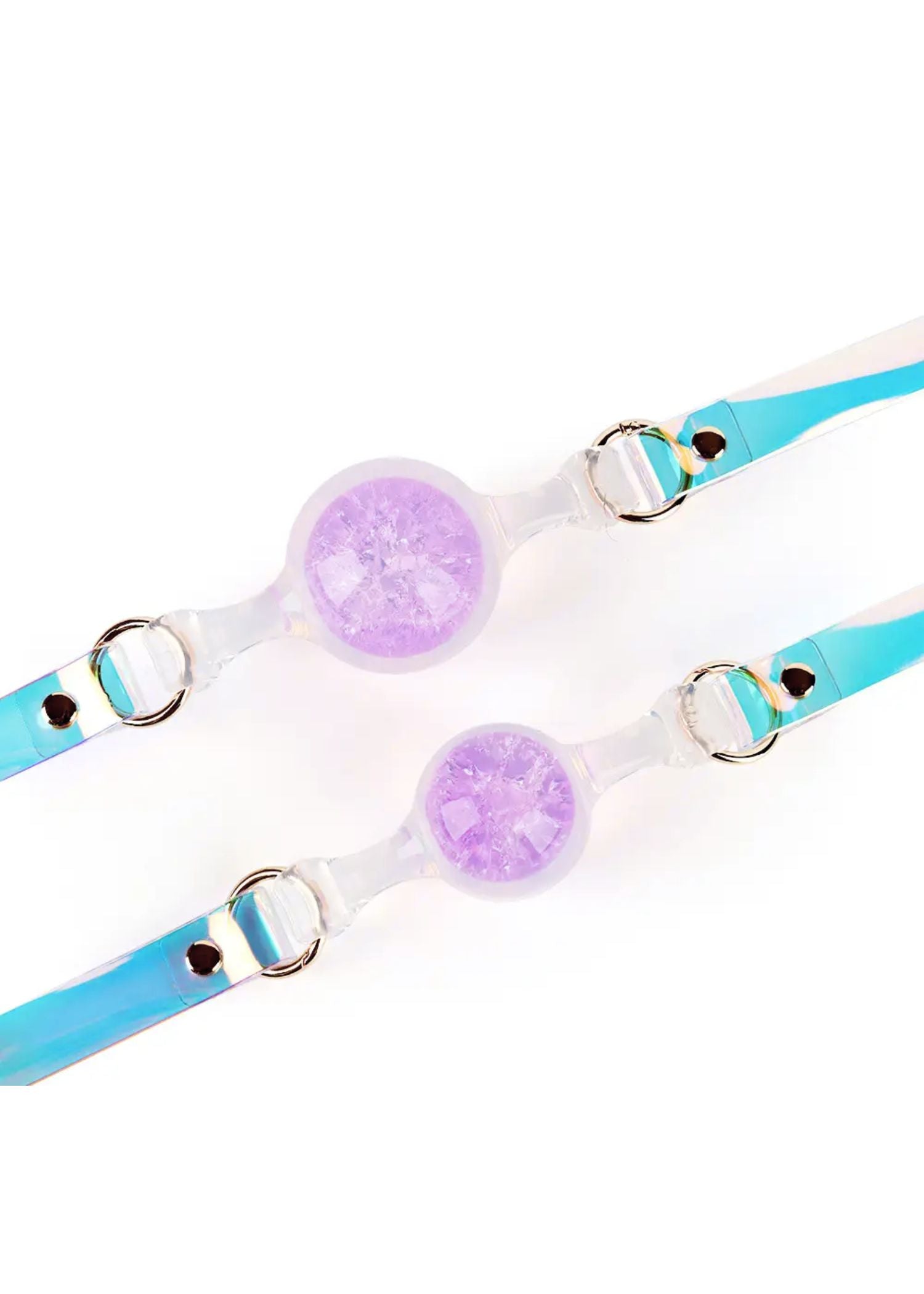 Liebe Seele Crystal Ball Gag (Small Purple Ball) | Avec Amour Lingerie