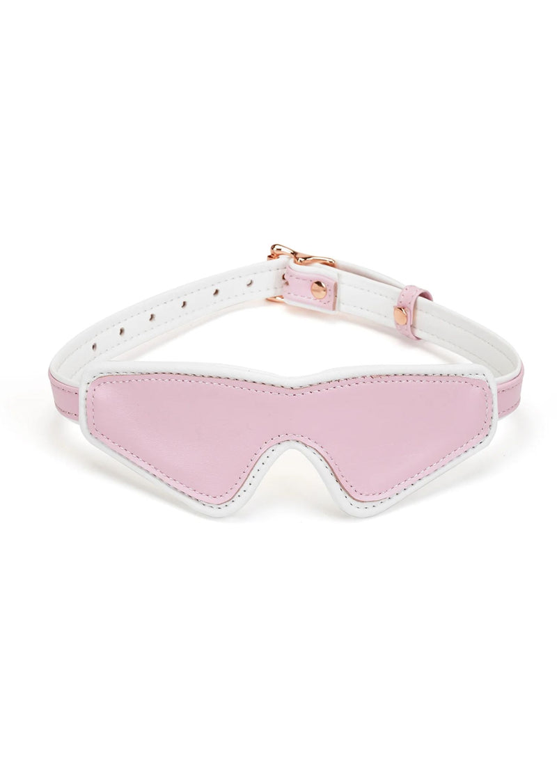 Liebe Seele Fairy Blindfold (White & Pink) | Avec Amour Leather Accessories