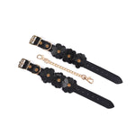 Liebe Seele Flower Rhythm Leather Handcuffs | Avec Amour Lingerie