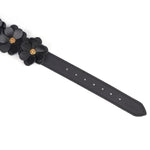 Liebe Seele Flower Rhythm Leather Handcuffs | Avec Amour Lingerie