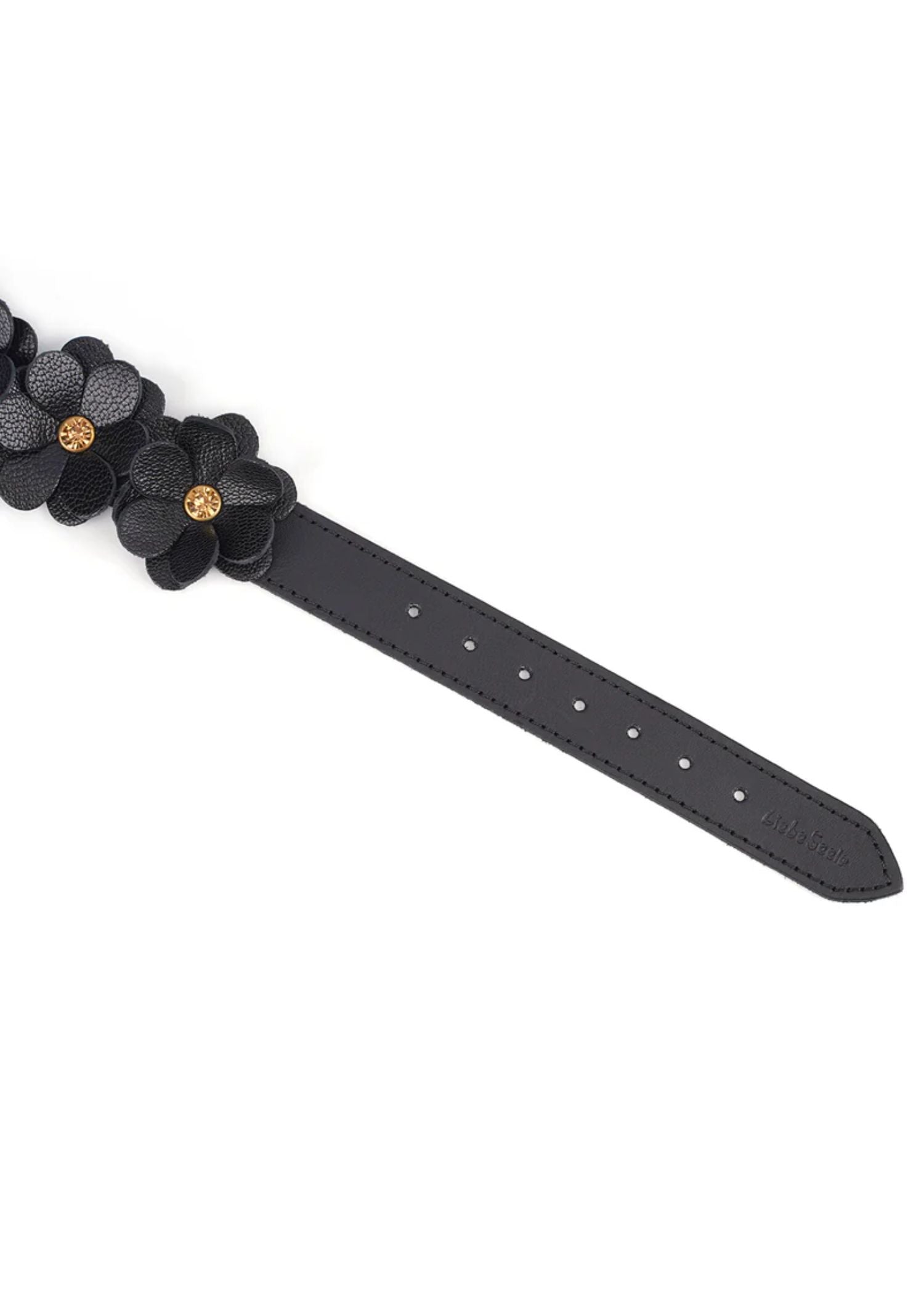 Liebe Seele Flower Rhythm Leather Handcuffs | Avec Amour Lingerie