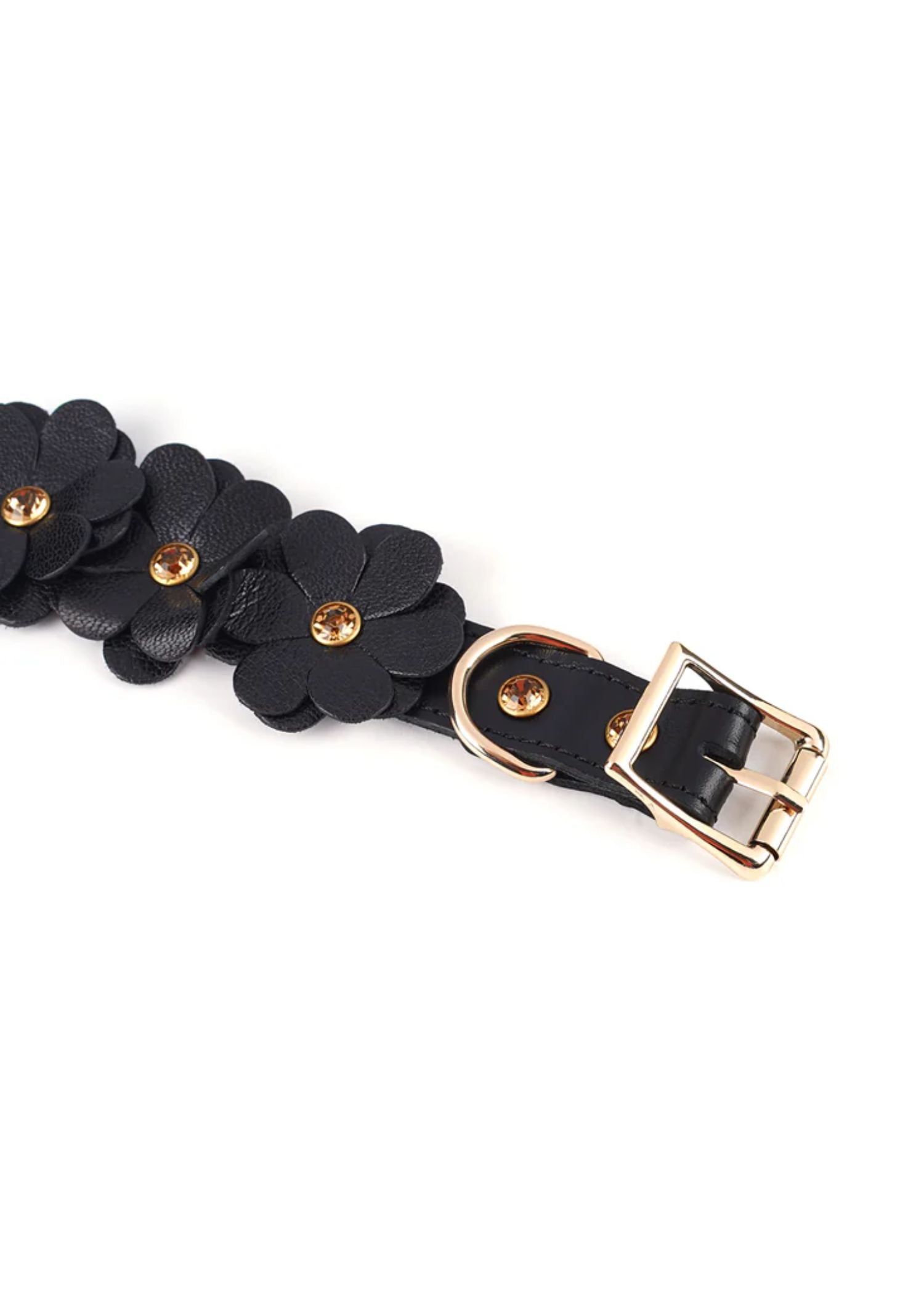 Liebe Seele Flower Rhythm Leather Handcuffs | Avec Amour Lingerie