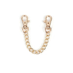 Liebe Seele Flower Rhythm Leather Handcuffs Gold Chain Connector| Avec Amour Lingerie