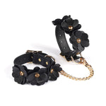 Liebe Seele Flower Rhythm Leather Handcuffs | Avec Amour Lingerie