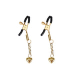 Liebe Seele Gold Hollow Heart Nipple Clamps | Avec Amour Lingerie