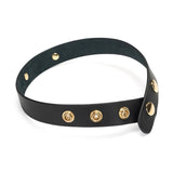 Liebe Seele Gold Word Choker (SLUT) | Avec Amour Leather Accessories