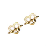 Liebe Seele Heart Shaped Nipple Clamps (Gold) | BDSM Bedroom Fun | Avec Amour Lingerie