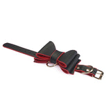 Leather Bow Tie Wrist Cuffs (Black)