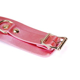 Liebe Seele Lustre Rosa Pink Leather Wrist Cuffs | Avec Amour Lingerie