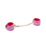 Liebe Seele Lustre Rosa Pink Leather Wrist Cuffs | Avec Amour Lingerie