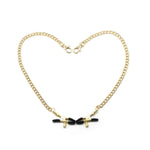 Liebe Seele Metal Chain Bull Nose Nipple Clamps (Gold) | Avec Amour LIngerie