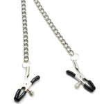 Liebe Seele Metal Chain Bull Nose Nipple Clamps (Silver) | Avec Amour LIngerie