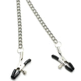 Liebe Seele Metal Chain Bull Nose Nipple Clamps (Silver) | Avec Amour LIngerie