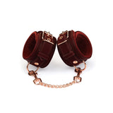Metallic Shade Vegan Leather Hand Cuffs
