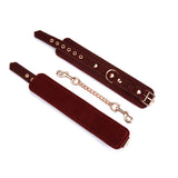 Metallic Shade Vegan Leather Hand Cuffs