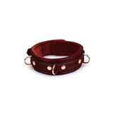 Metallic Shade Vegan Leather Collar with Leash