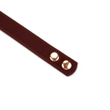 Metallic Shade Vegan Leather Collar with Nipple Clamps