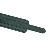 Liebe Seele Mossy Chic Leather Ankle Cuffs (Green) | Avec Amour Lingerie