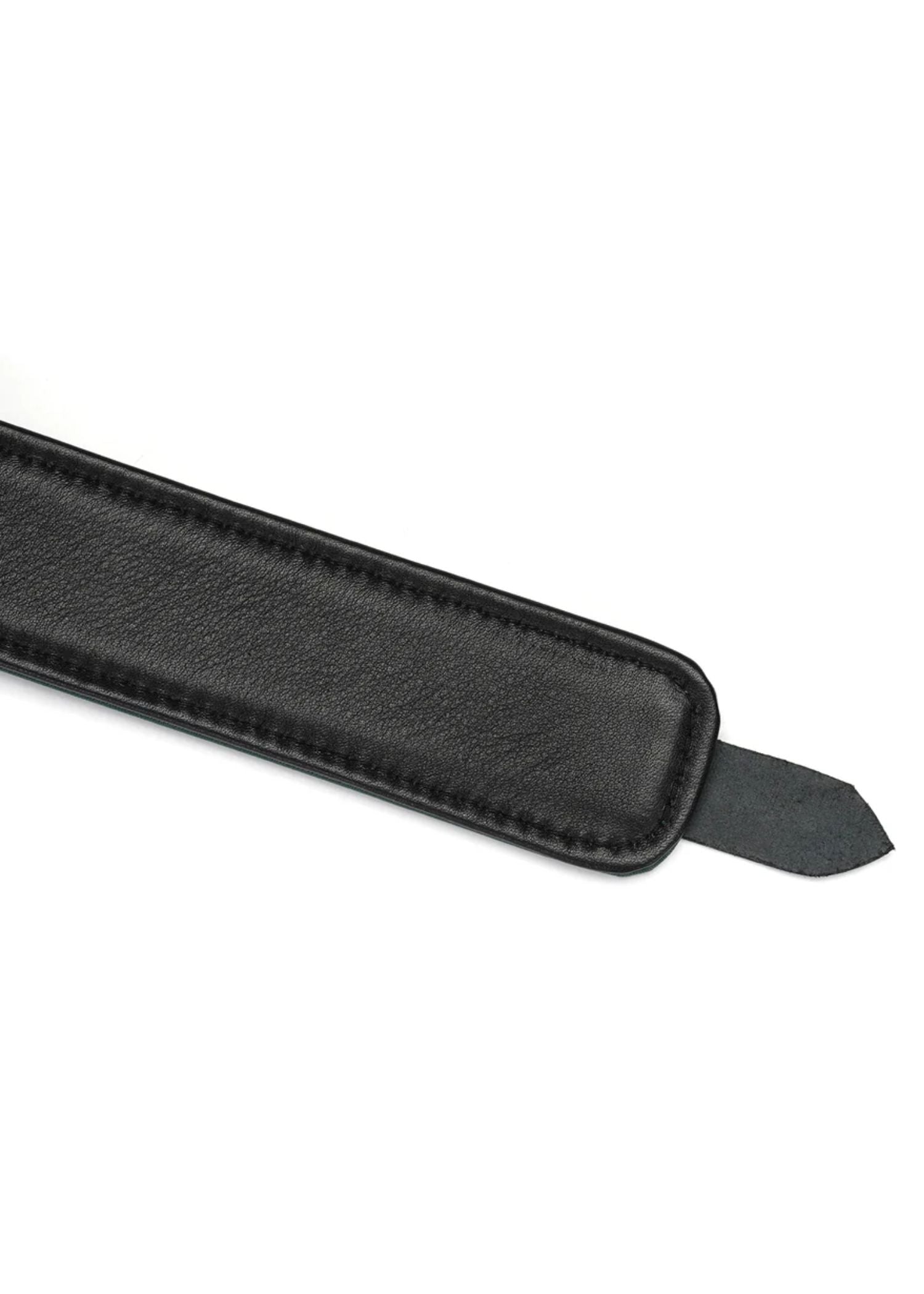 Liebe Seele Mossy Chic Leather Collar with Leash Choker (Green) | Avec Amour Lingerie