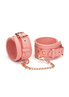 Liebe Seele Pink Dream Leather Ankle Cuffs | Avec Amour