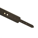 Samurai Leather Collar and Leash (Black)