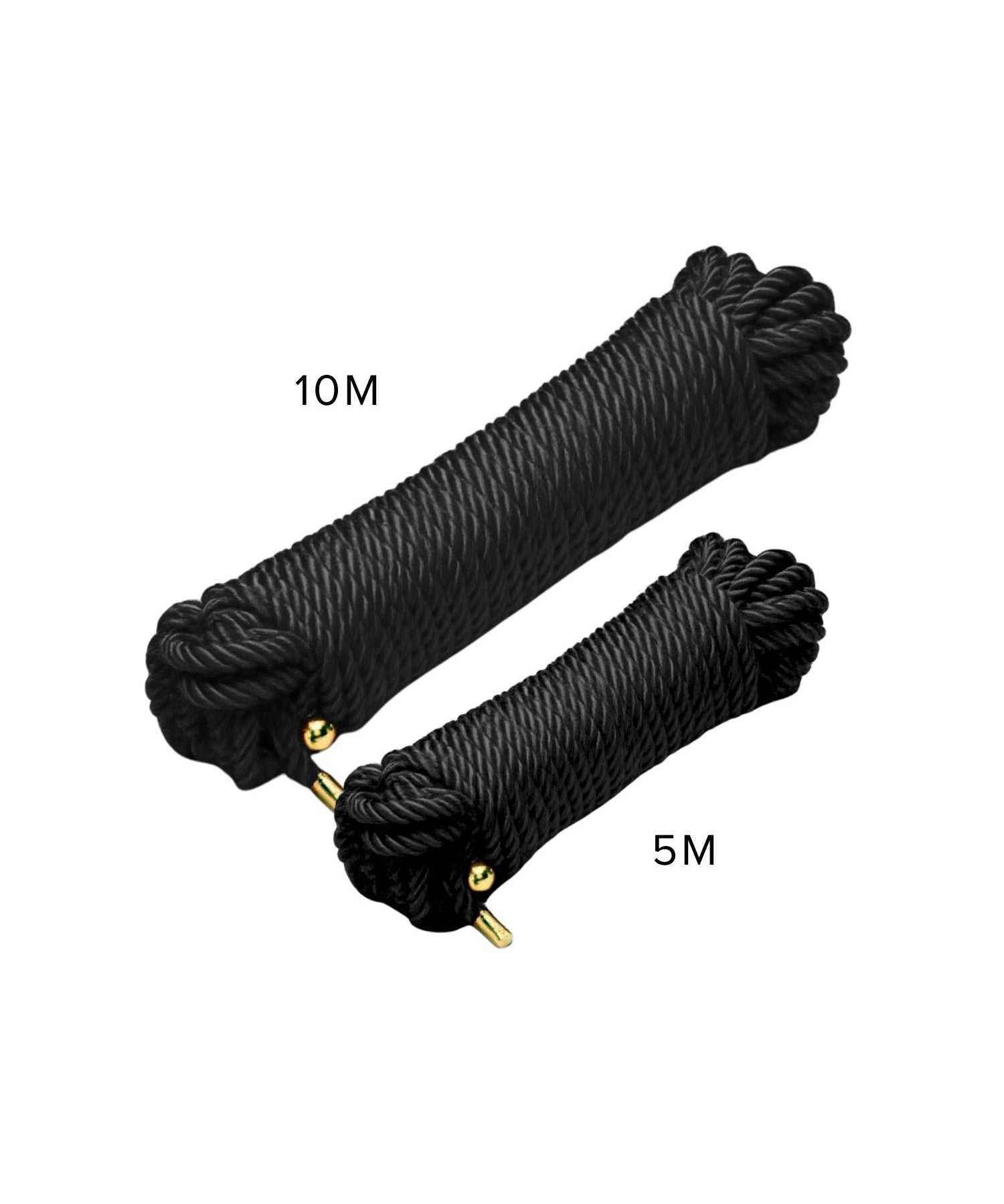 Liebe Seele Shirbari Black SIlky Rope 5 or 10 meters | Bondage BDSM Accessory