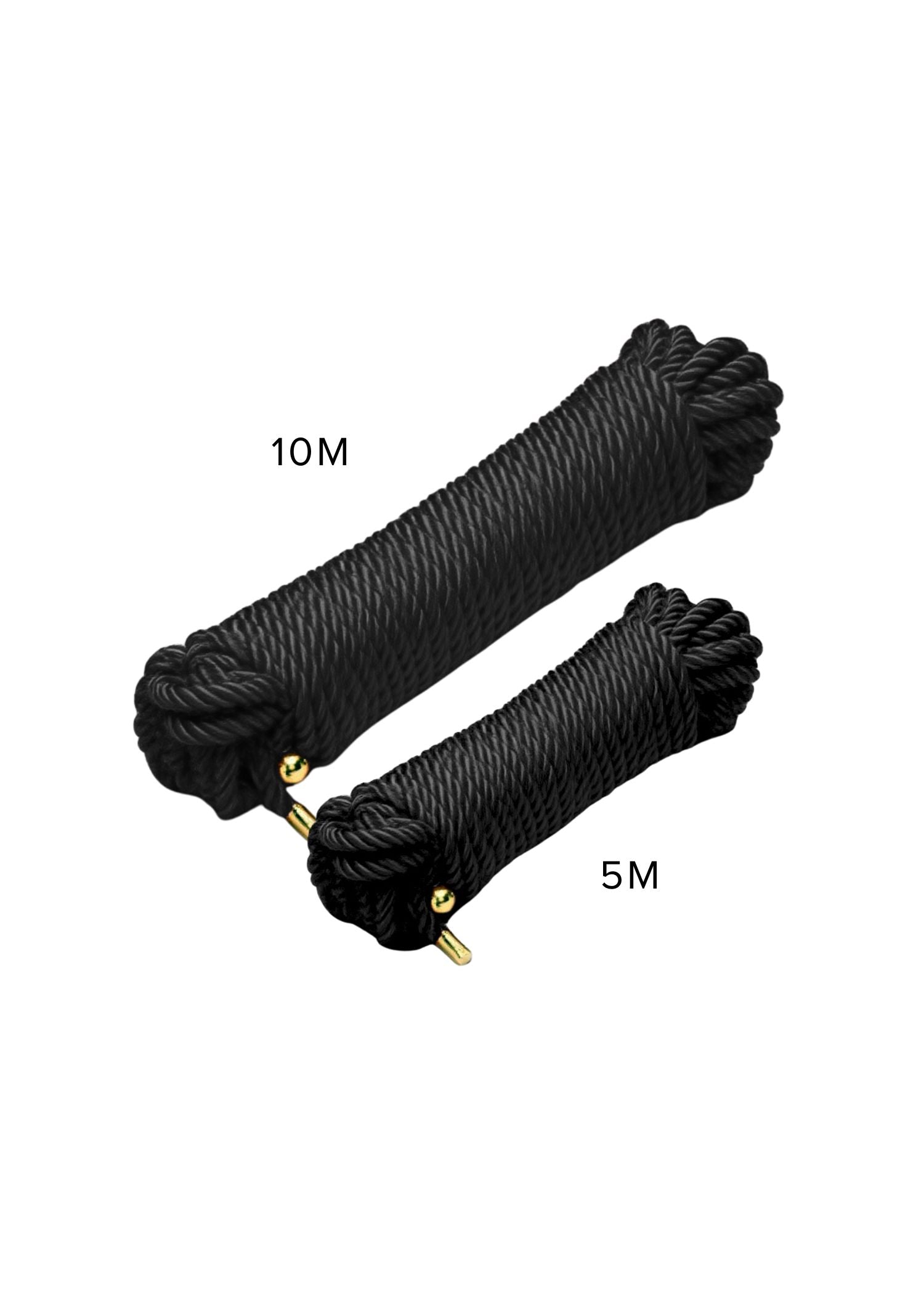 Liebe Seele Shirbari Black SIlky Rope 5 or 10 meters | Bondage BDSM Accessory
