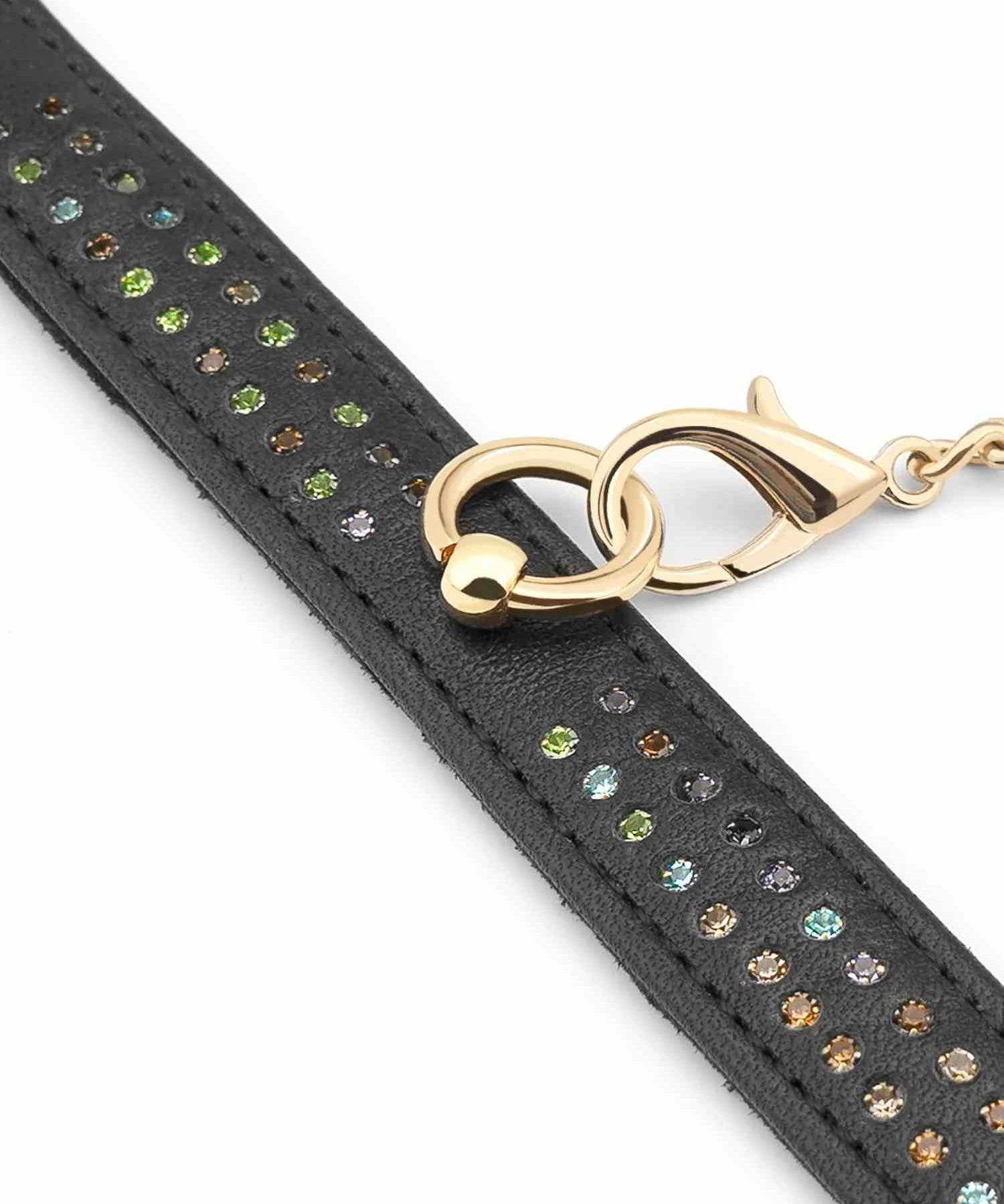 Liebe Seele Shining Girl Leather Ankle Cuffs | Avec Amour Lingerie