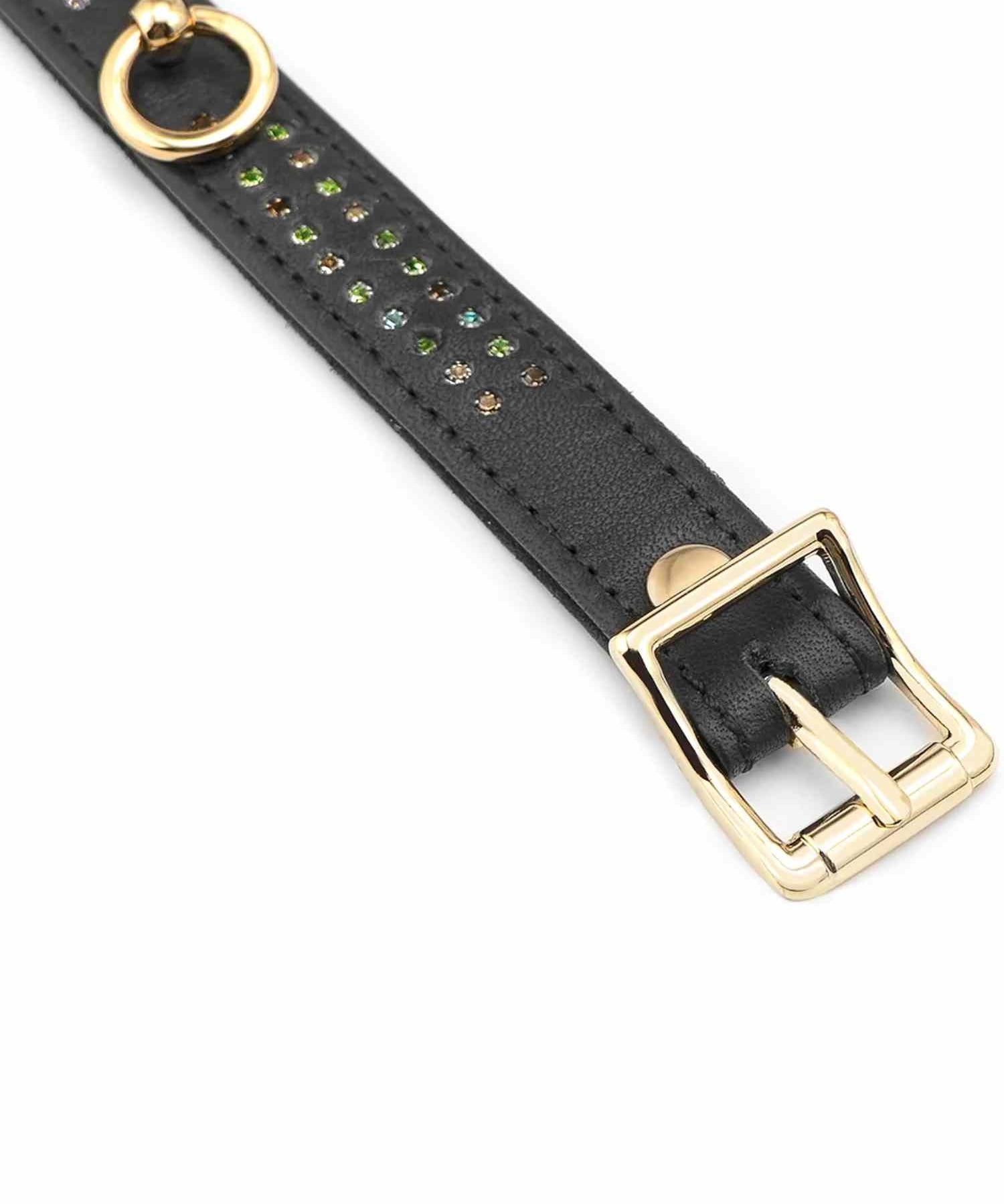 Liebe Seele Shining Girl Leather Ankle Cuffs | Avec Amour Lingerie