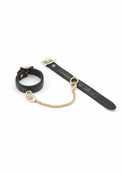 Liebe Seele Shining Girl Leather Collar and Leash | Bondage | Avec Amour Lingerie