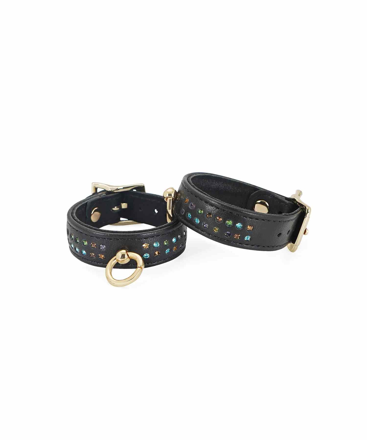 Liebe Seele Shining Girl Leather Handcuffs | Avec Amour Lingerie