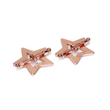 Star-Shaped Nipple Clamps with Rhinestones (Rose Gold)