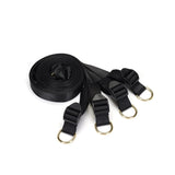 Liebe Seele Under Mattress Restraint Straps with Gold D-ring ends — flat lay